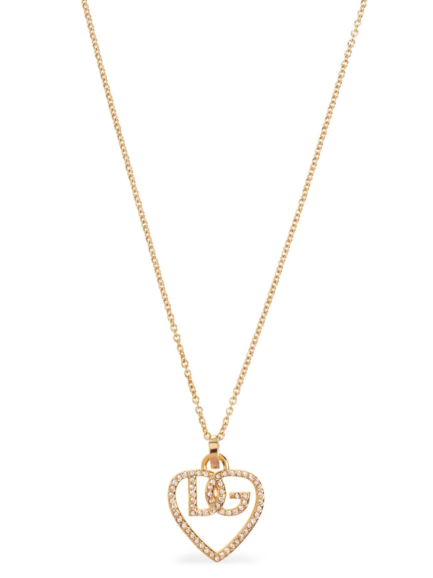 Dolce & Gabbana Women Strass Logo Necklace