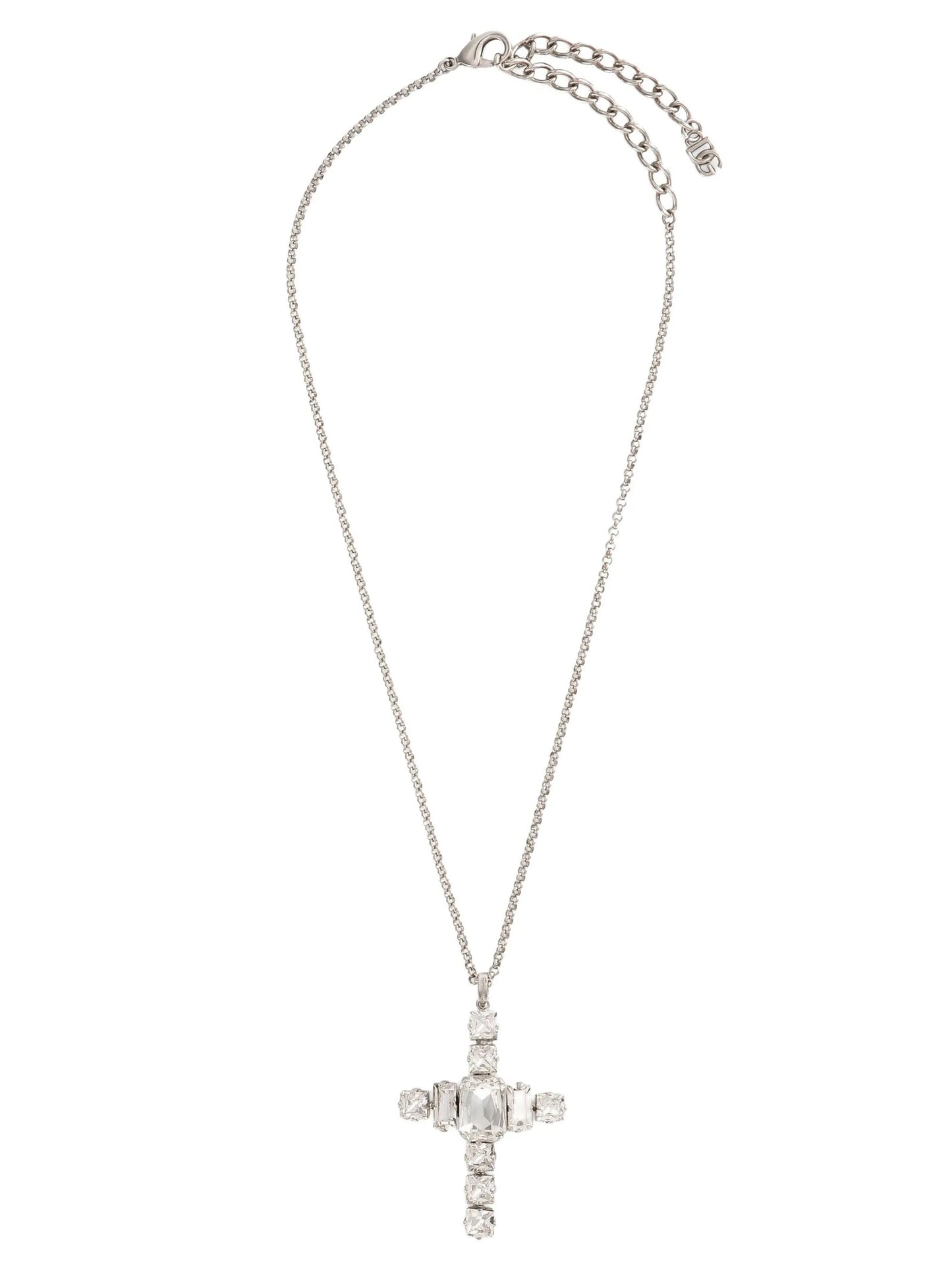 Dolce & Gabbana Women Rhinestone Cross Necklace