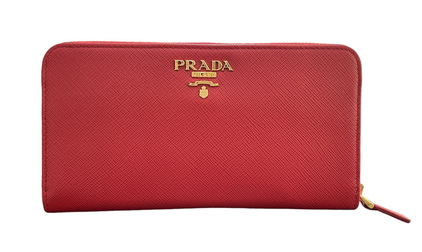 Prada Red Long Wallet