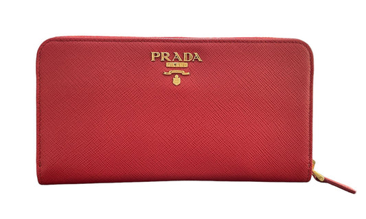 Prada Red Long Wallet