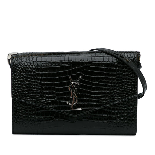 SAINT LAURENT - Embossed Uptown Crossbody Bag