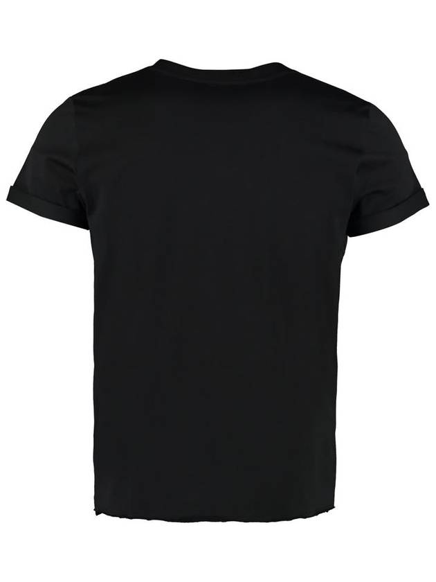 Saint Laurent Men's Small Logo Short Sleeve T-Shirt Black