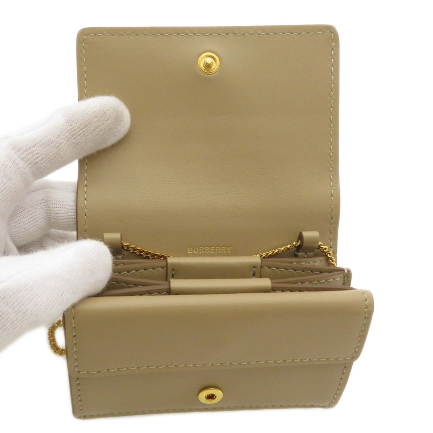 Burberry  Leather Chain/Shoulder Wallet ()
