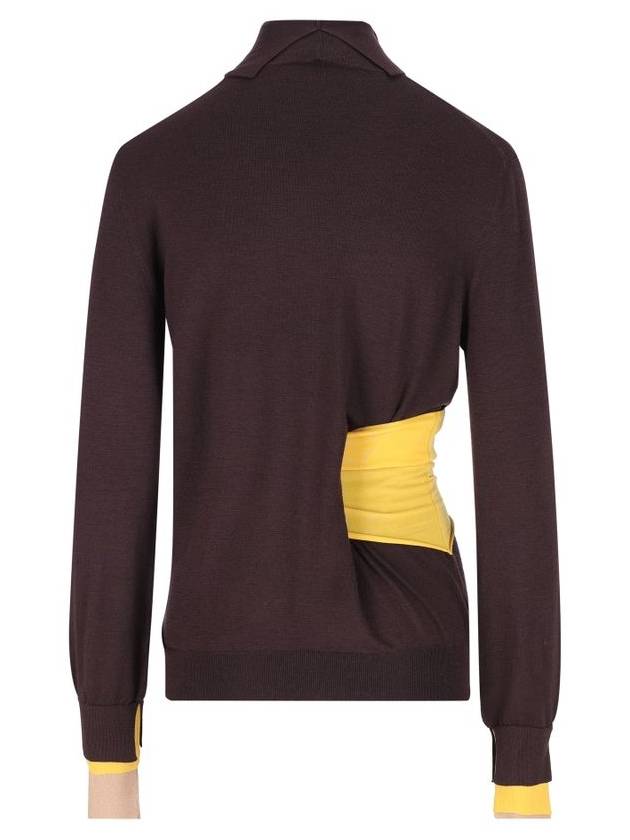 Fendi Wool Turtleneck Dark Purple