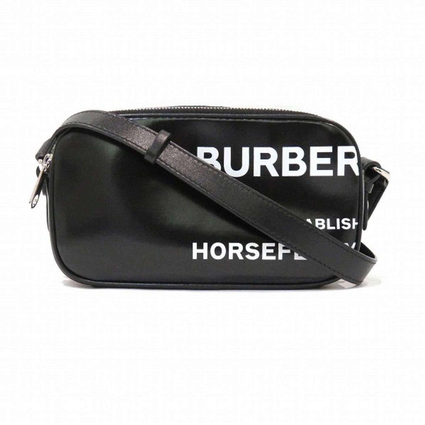 Burberry  Coated Canvas Leather Shoulder Bag ()