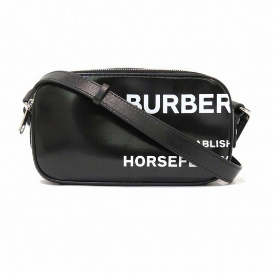 Burberry  Coated Canvas Leather Shoulder Bag ()