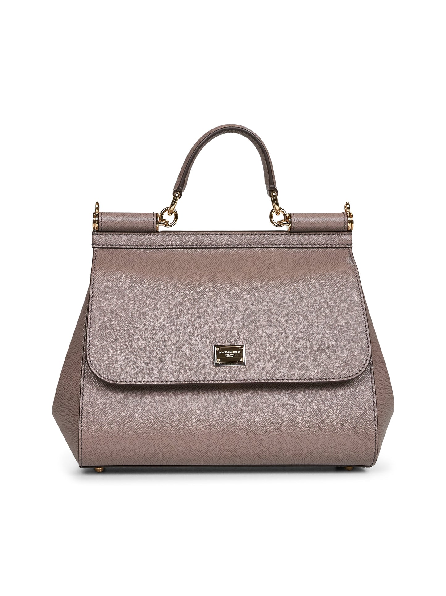 Dolce & Gabbana Women Taupe Large Sicily Handbag