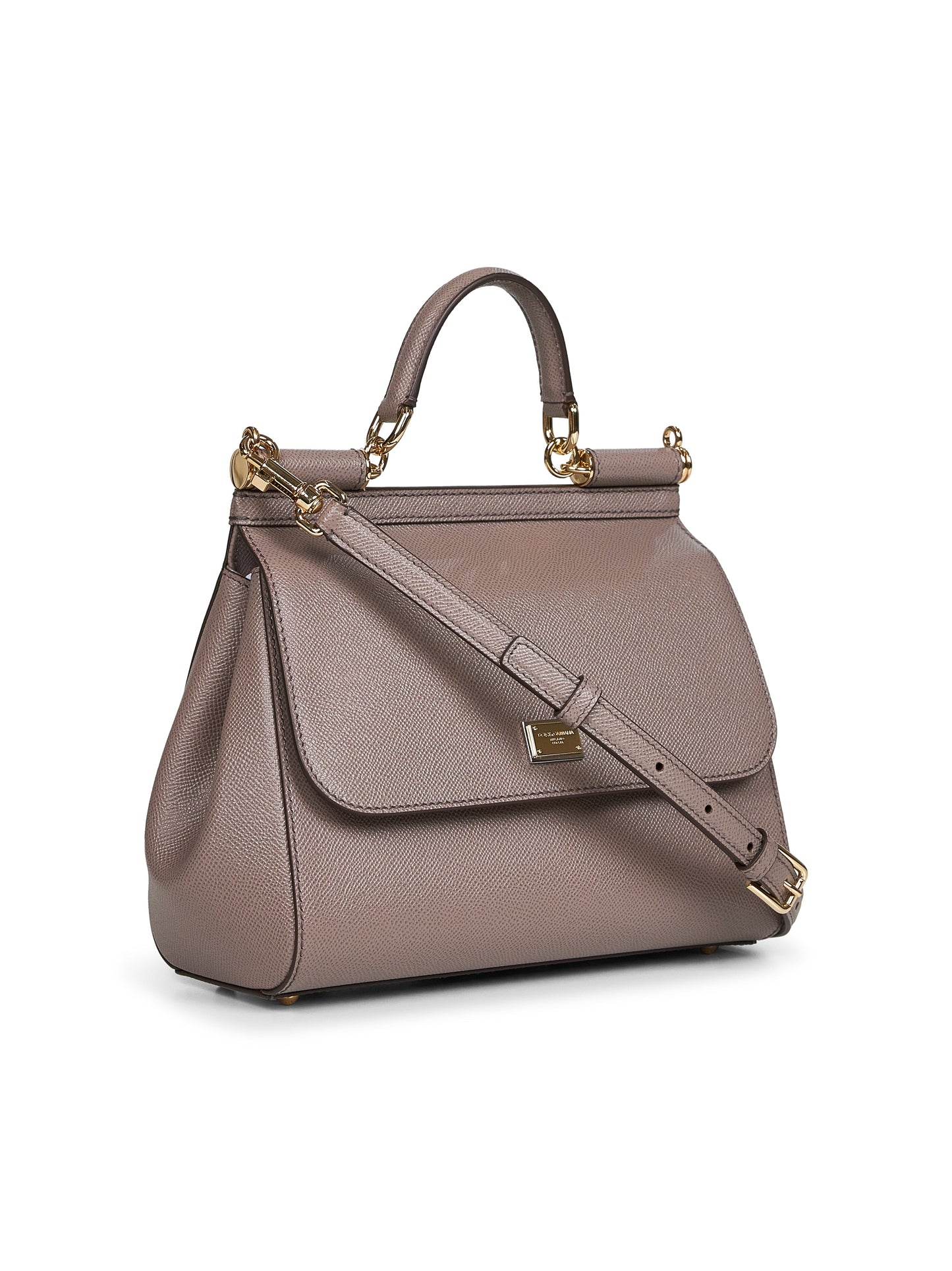Dolce & Gabbana Women Taupe Large Sicily Handbag