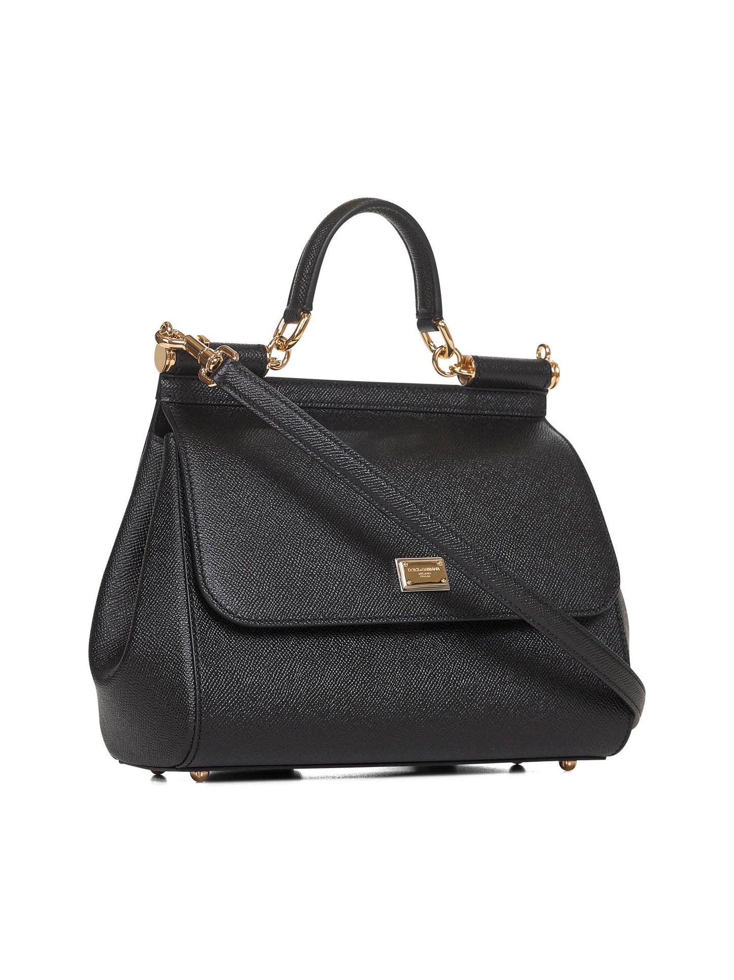 Dolce & Gabbana Women Black Large Sicily Handbag