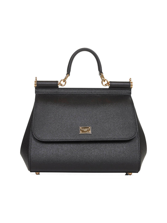 Dolce & Gabbana Women Black Large Sicily Handbag