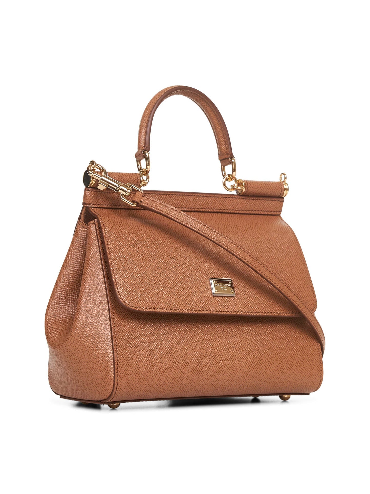 Dolce & Gabbana Women Borsa A Mano Sicily Media Cammello