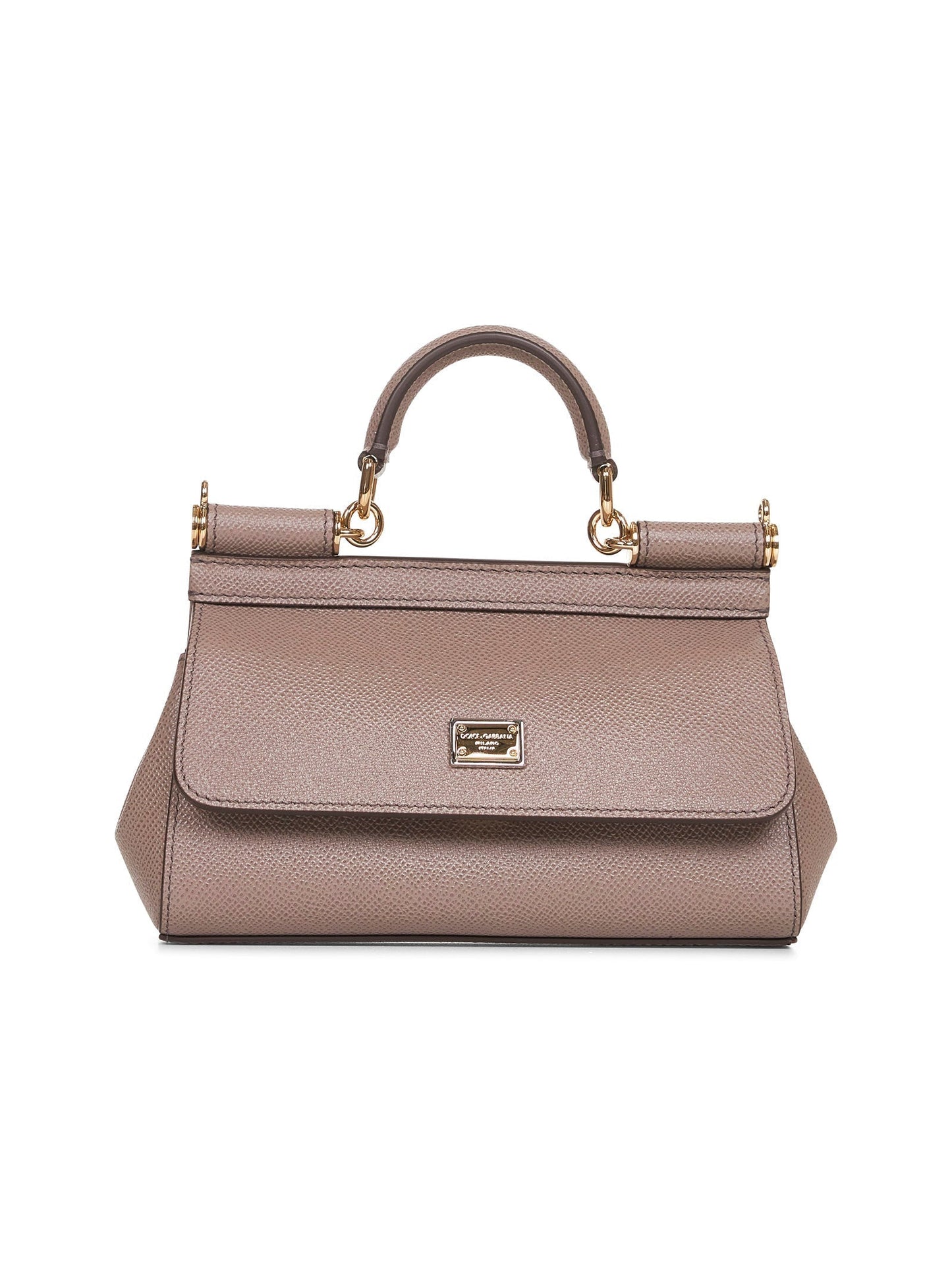 Dolce & Gabbana Women Taupe Small Sicily Handbag