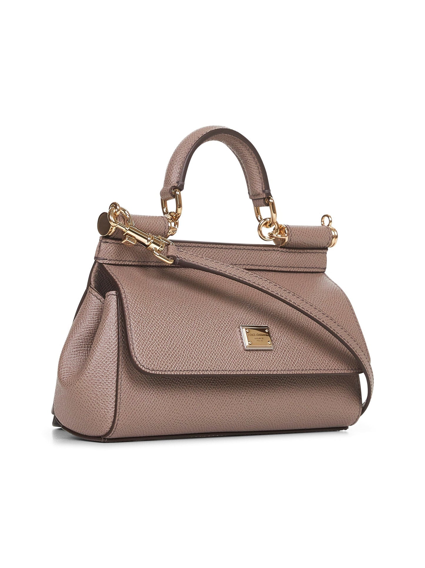 Dolce & Gabbana Women Taupe Small Sicily Handbag