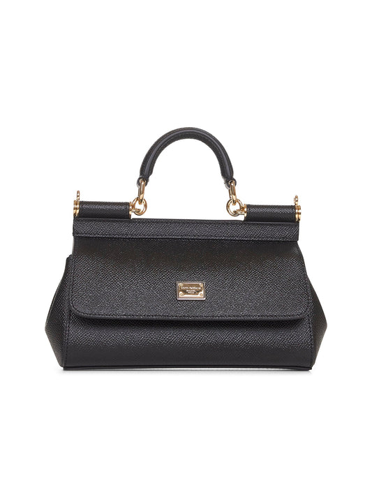 Dolce & Gabbana Women Black Small Sicily Handbag