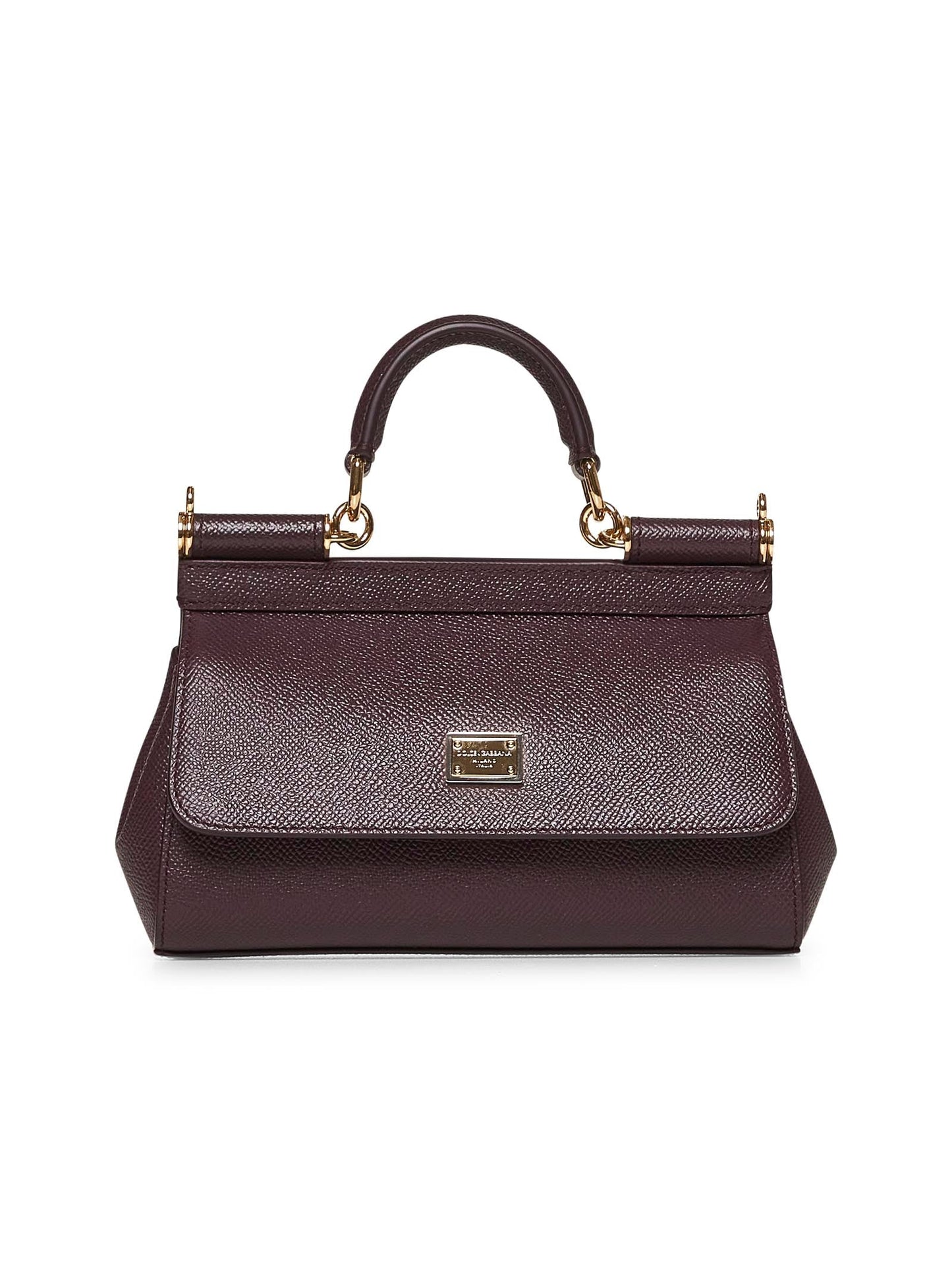 Dolce & Gabbana Women Burgundy Small Sicily Handbag