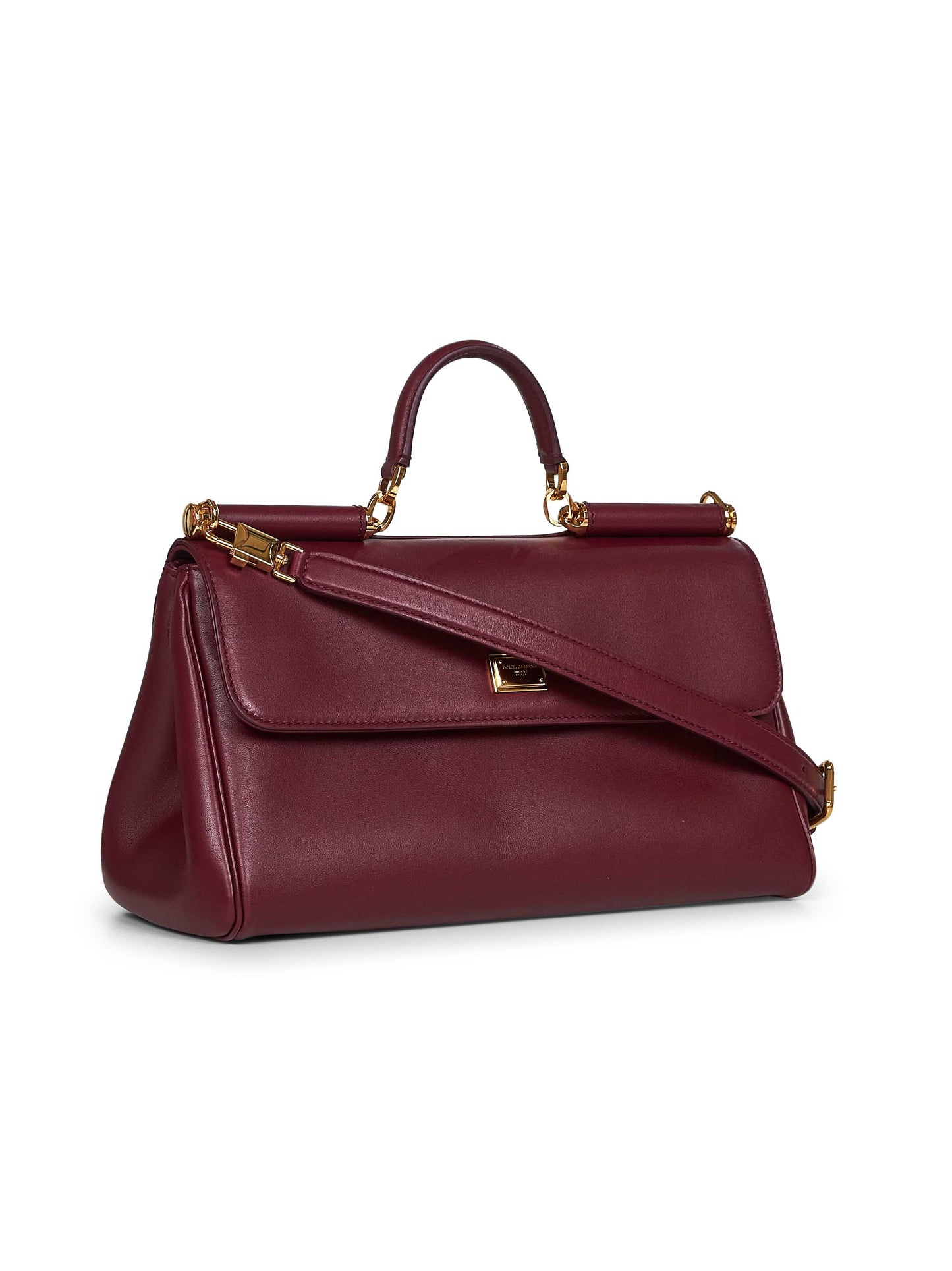 Dolce & Gabbana Women Burgundy My Sicily Handbag