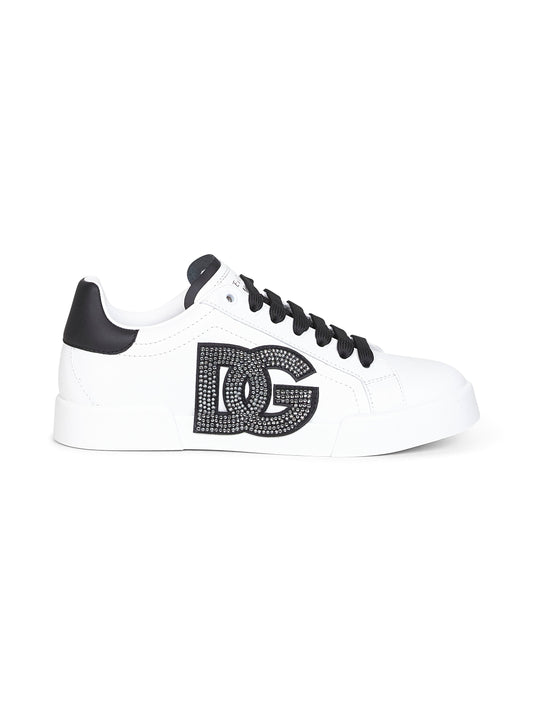 Dolce & Gabbana Women White Portofino Light Strobel Sneakers