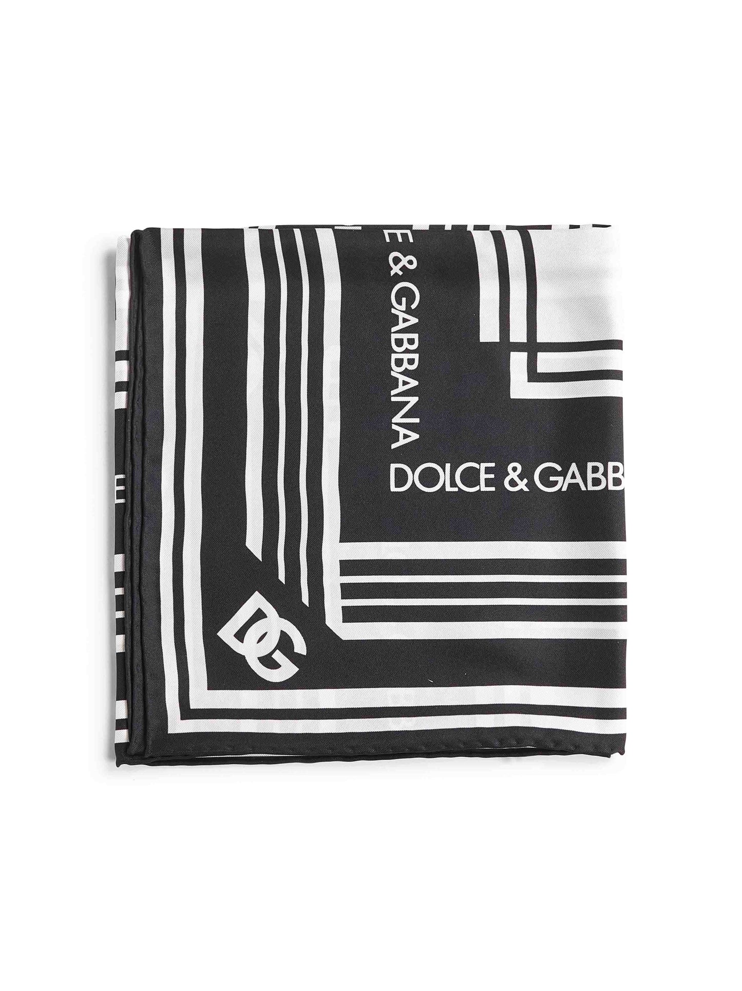 Dolce & Gabbana Women Logo Print Silk Twill Scarf