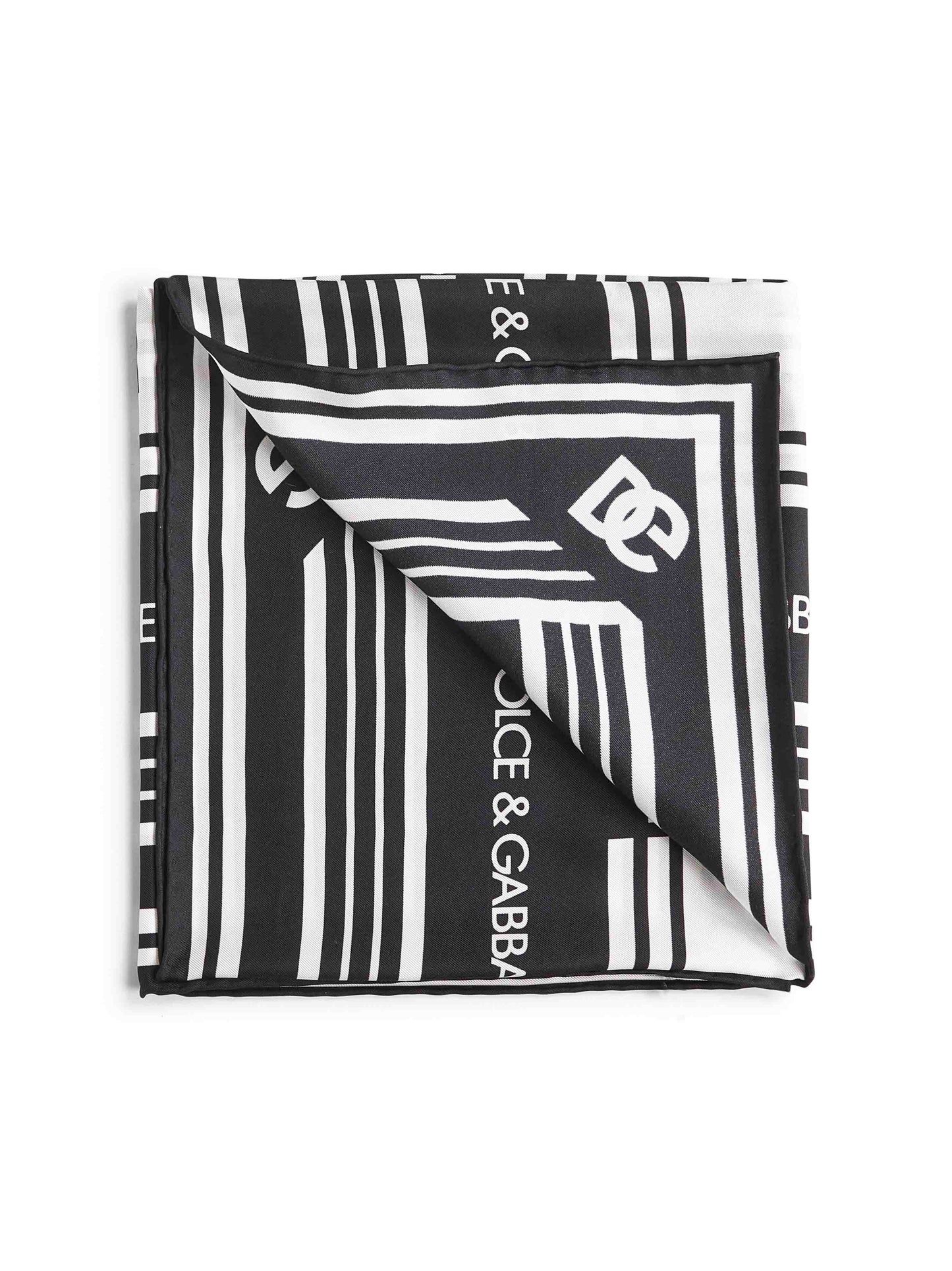 Dolce & Gabbana Women Logo Print Silk Twill Scarf