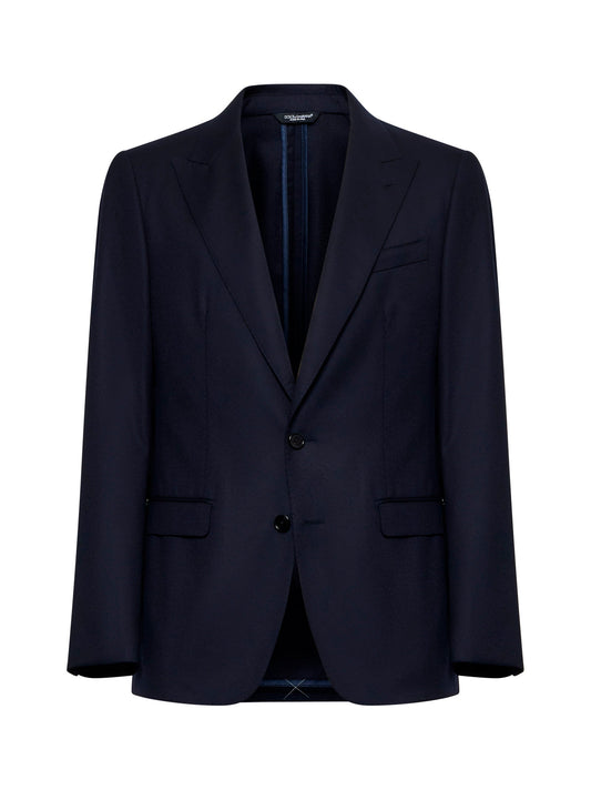 Dolce & Gabbana Men Wool Single-Breasted Blazer
