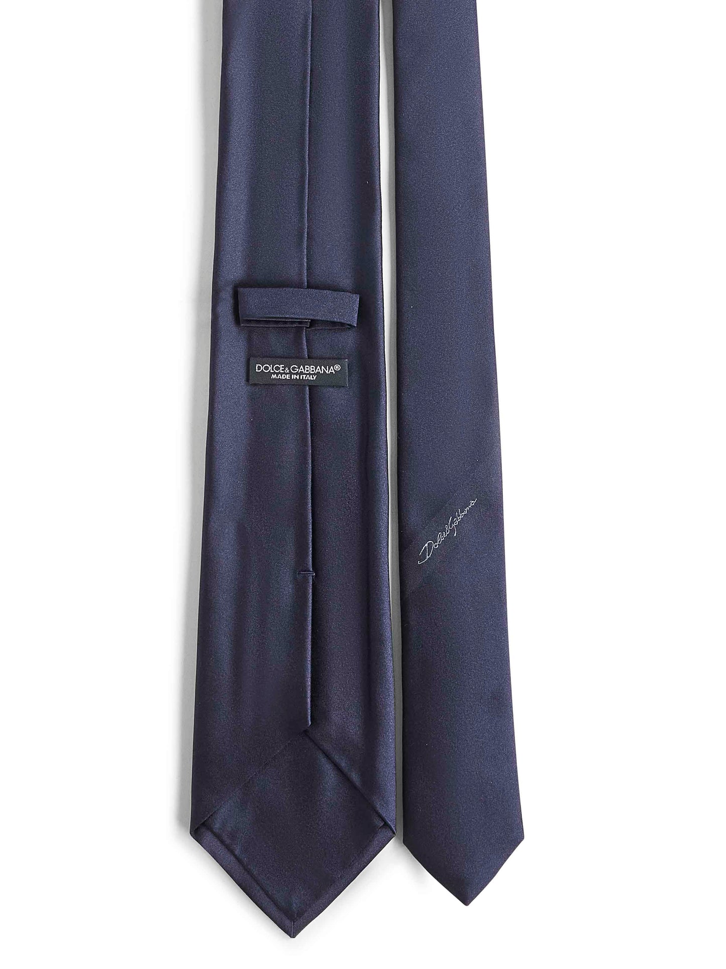 Dolce & Gabbana Men Blue Silk Sicilia Tie