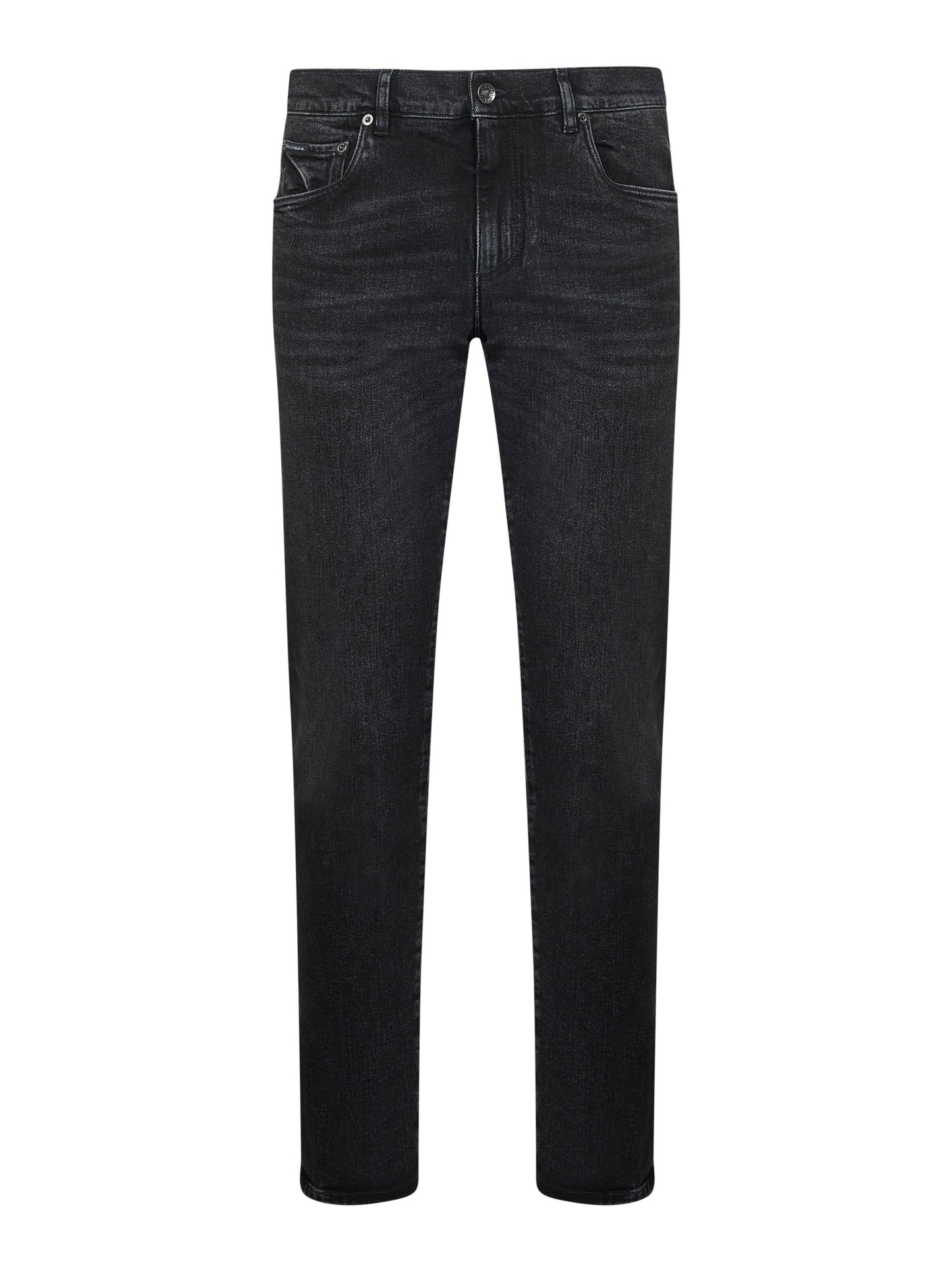Dolce & Gabbana Men Black Stretch Denim Slim Jeans