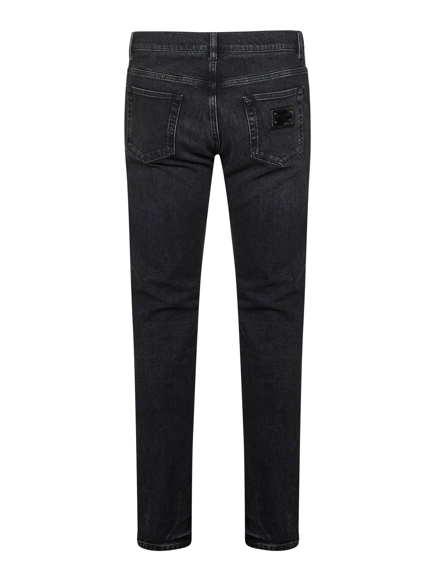Dolce & Gabbana Men Black Stretch Denim Slim Jeans