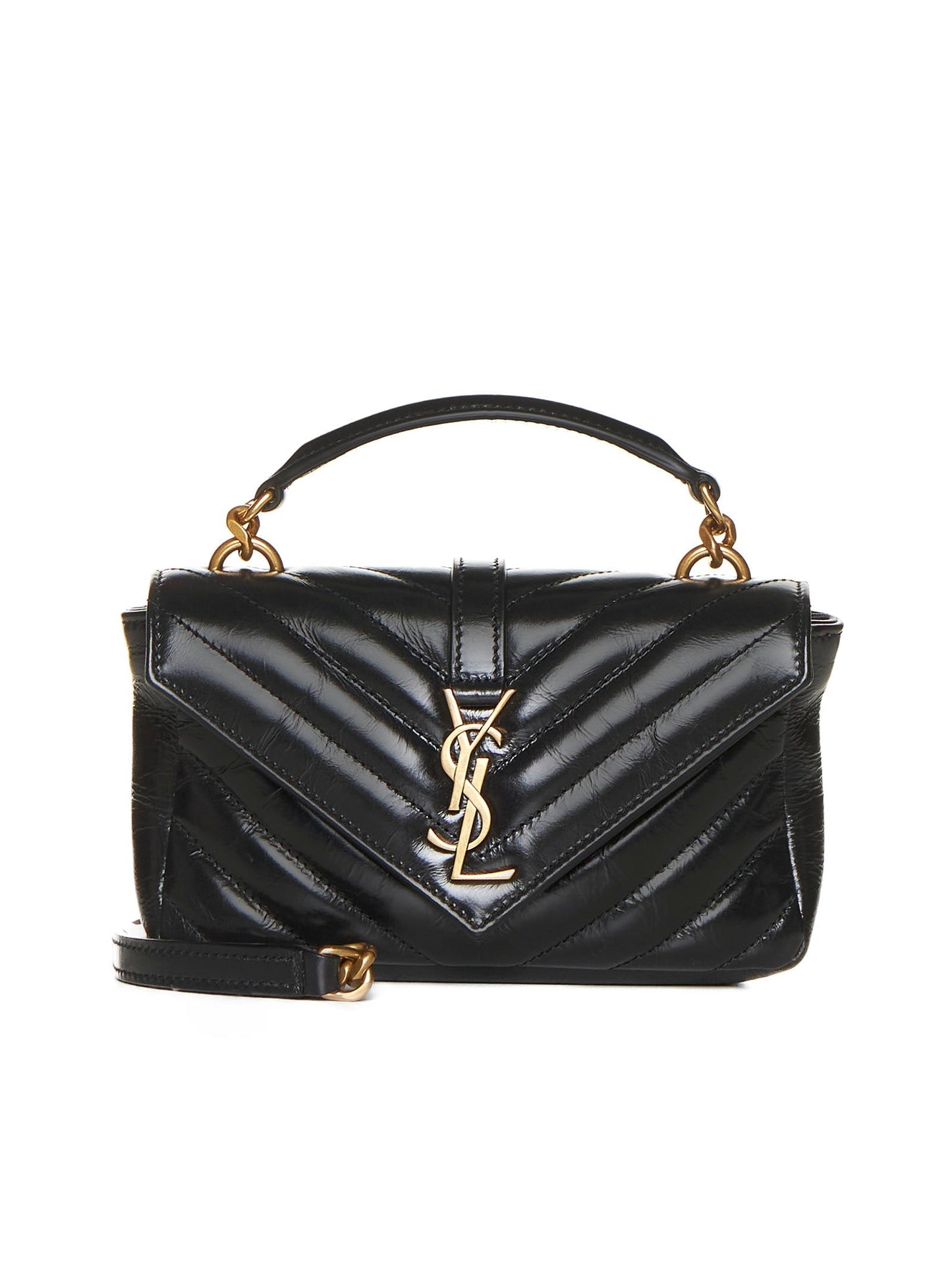 Saint Laurent Women College Mini Quilted Leather Bag
