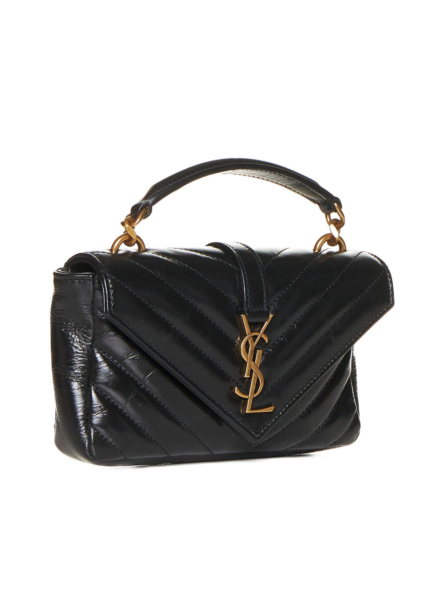 Saint Laurent Women College Mini Quilted Leather Bag