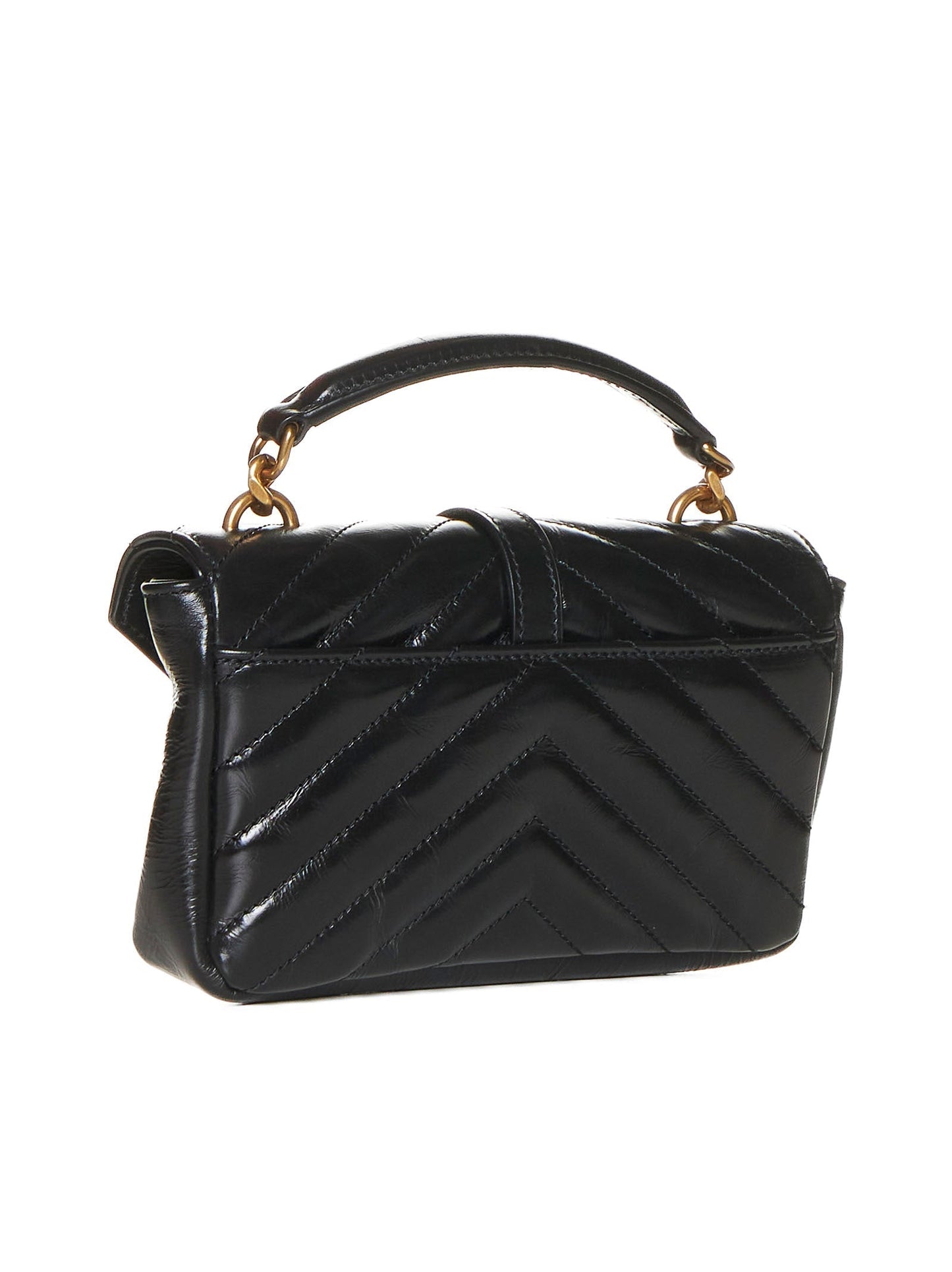 Saint Laurent Women College Mini Quilted Leather Bag