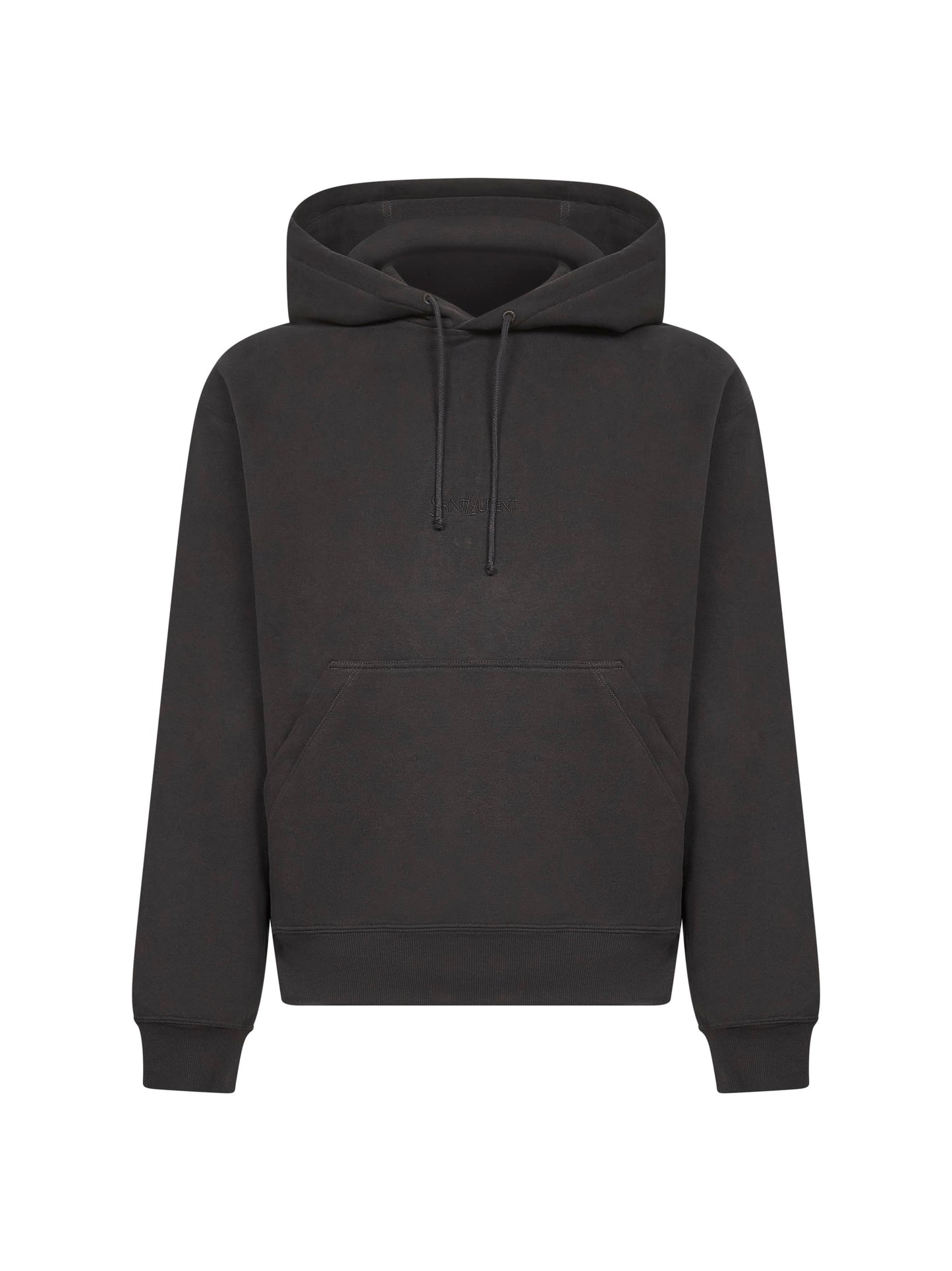 Saint Laurent Men Black Saint Laurent Hoodie
