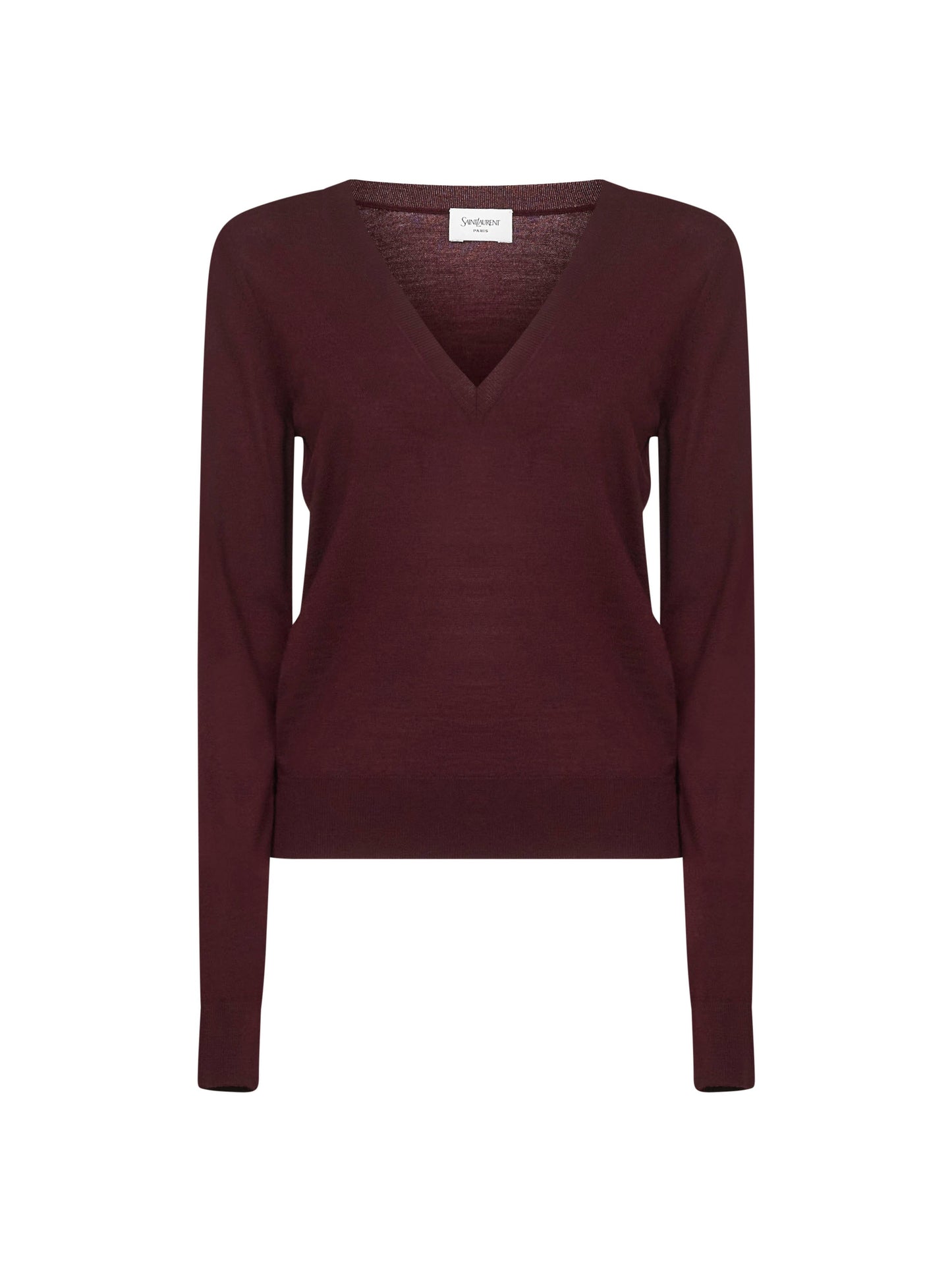 Saint Laurent Women Saint Laurent Wool V-Neck Pullover