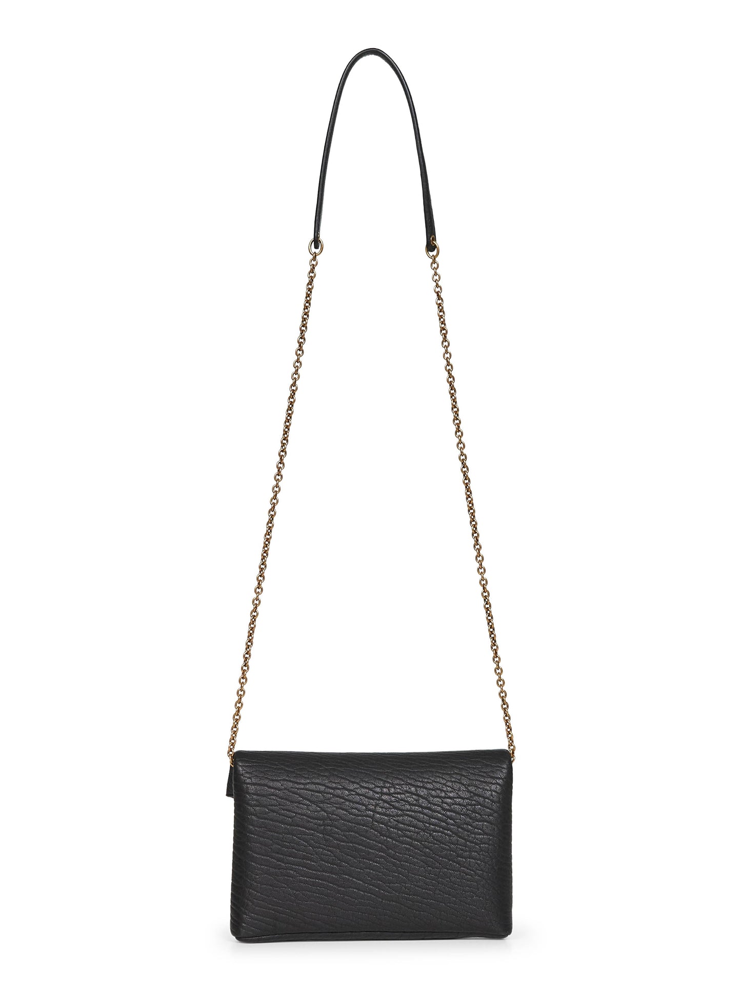 Saint Laurent Women Hammered Leather Clutch Saint Laurent