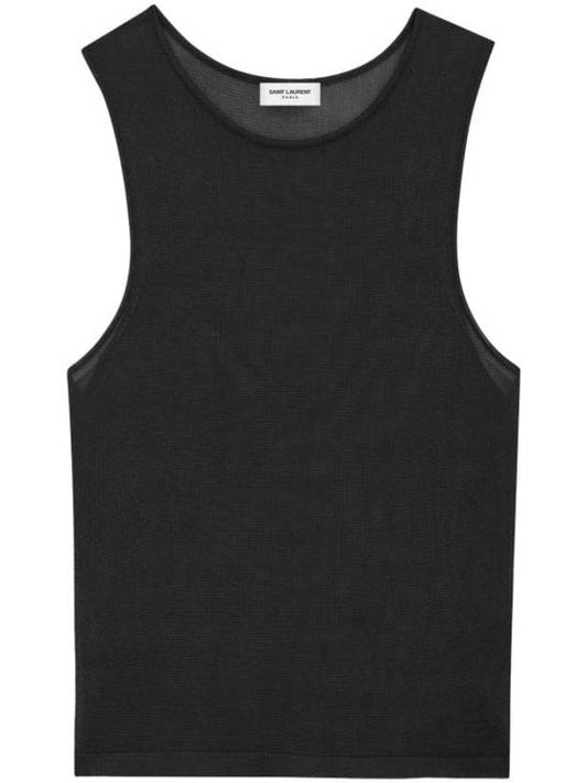 Saint Laurent Short Sleeve T-Shirt 776573 Y75ZA 1000 NOIR