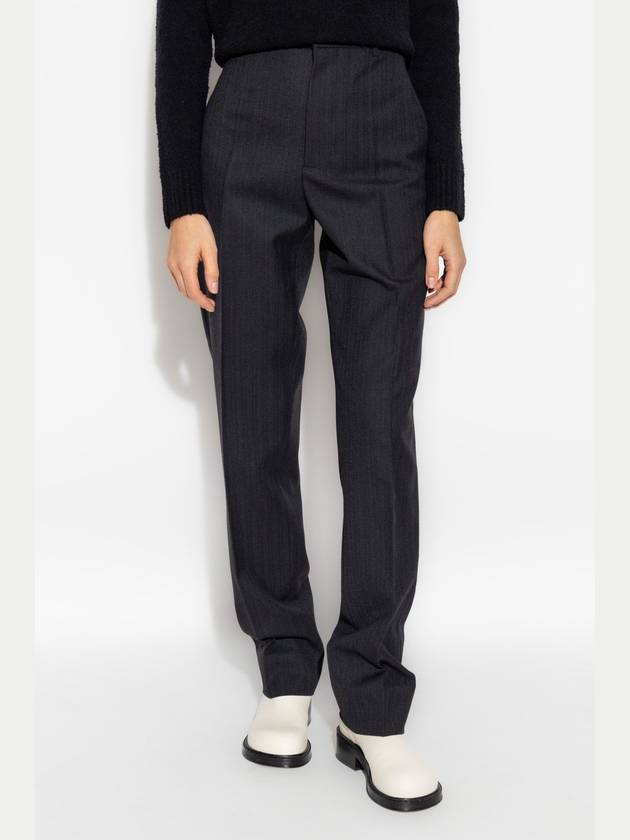 Bottega Veneta Bottega Veneta Wool Trousers, Women's, Grey