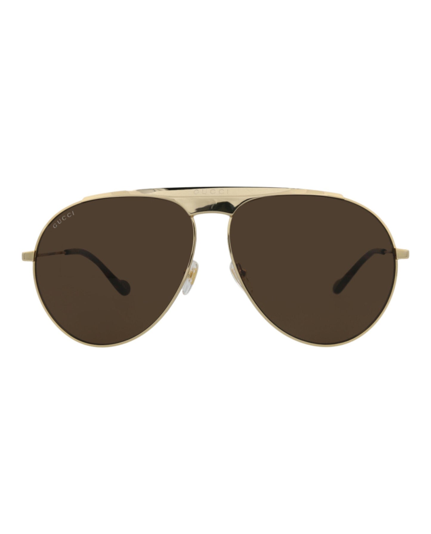 Aviator-Frame Metal Sunglasses