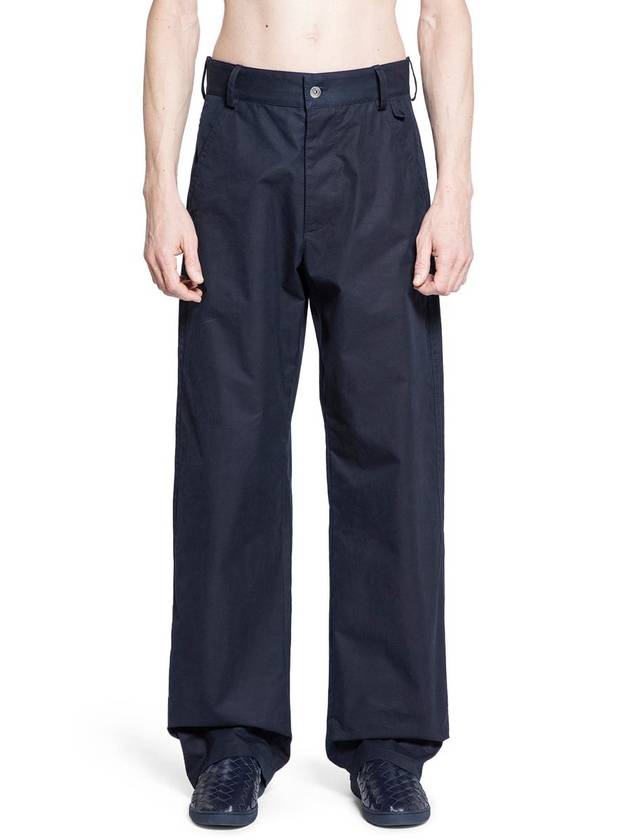 Bottega Veneta Twill Cargo Straight Pants Navy