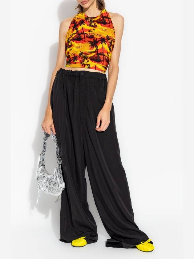 Balenciaga Balenciaga Top With Print, Women's, Orange