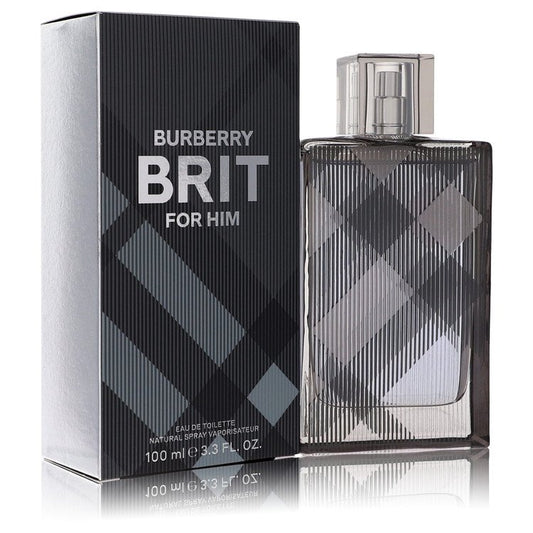 2pcs Combo Burberry Brit by Burberry Eau De Toilette Spray 3.4 oz Men