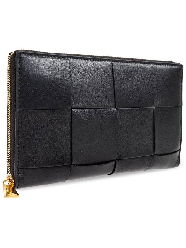 Bottega Veneta Bottega Veneta Leather Wallet, Women's, Black