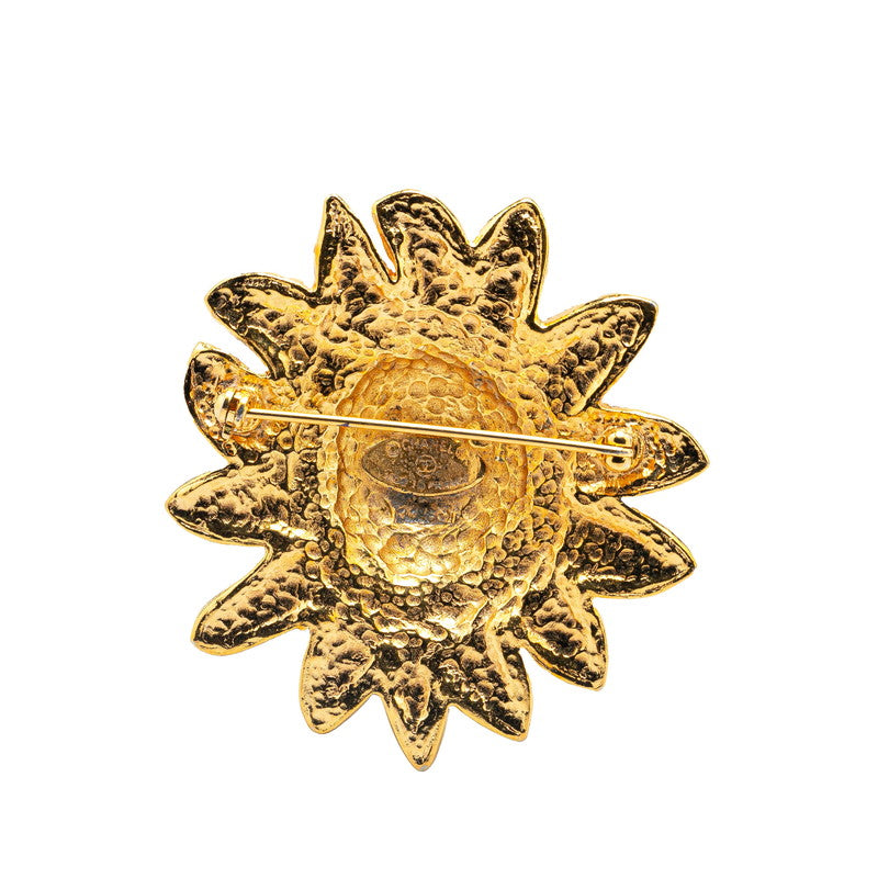 Chanel Lion Motif Brooch Gold Plated