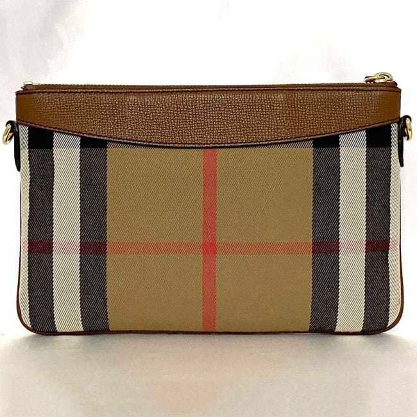 Burberry   Canvas Leather Clutch Bag Pouch Shoulder Bag ()