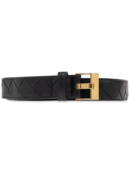 Bottega Veneta Bottega Veneta Leather Belt, Women's, Black