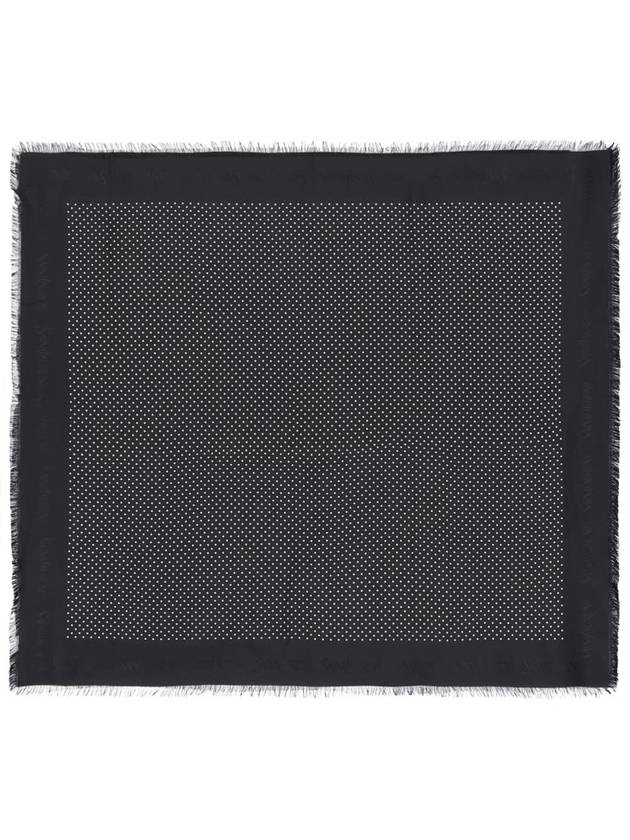 Saint Laurent Muffler Scarf 7825353YP551078 P24 BLACK IVORY
