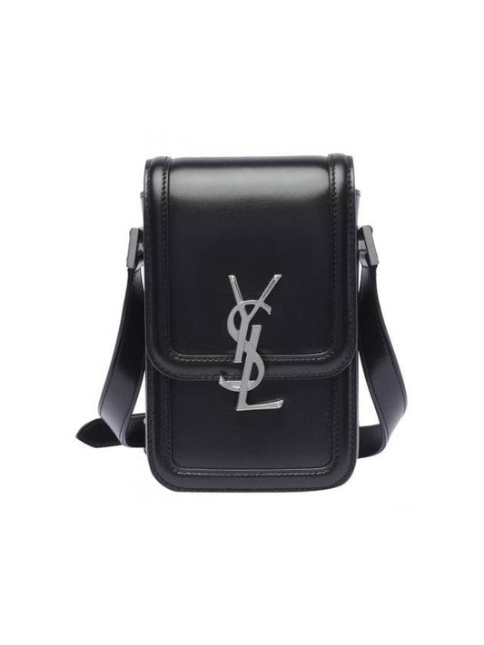 Saint Laurent Smooth Leather Solferino Mini Bag Black