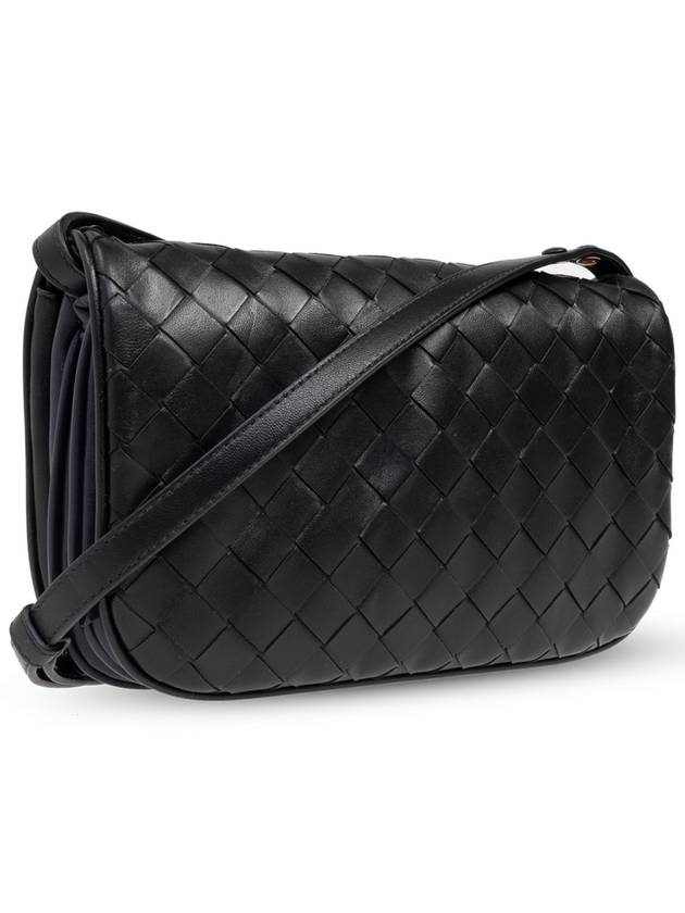Bottega Veneta Bottega Veneta Leather Shoulder Bag, Women's, Black