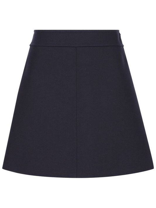 CELINE Trapeze Classic Fit A-Line Skirt Ink