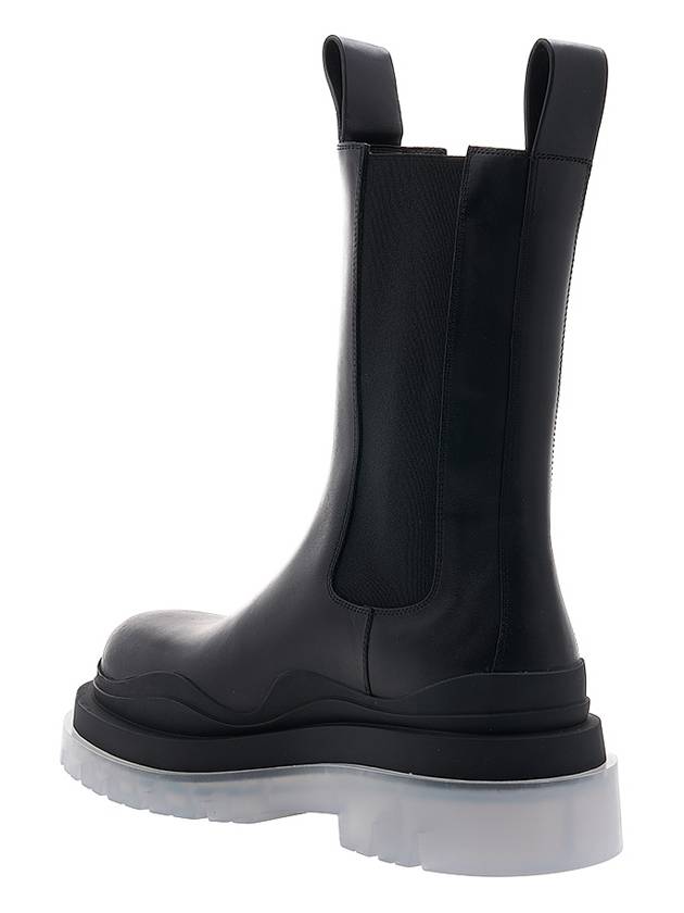 Bottega Veneta Tire Chelsea Boots Black