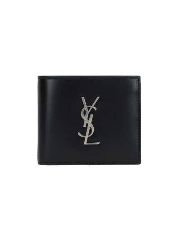 Saint Laurent East/West Wallet In Smooth Leather Black