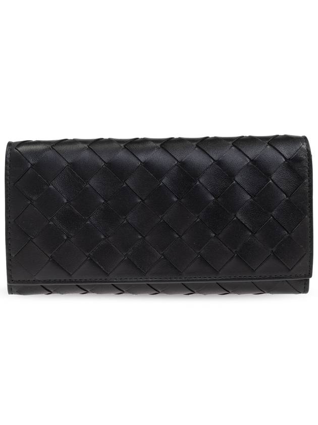 Bottega Veneta Bottega Veneta Leather Wallet, Women's, Black